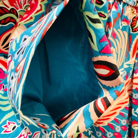 Talbots Blue and Pink Floral Skirt - Picture 5 of 10